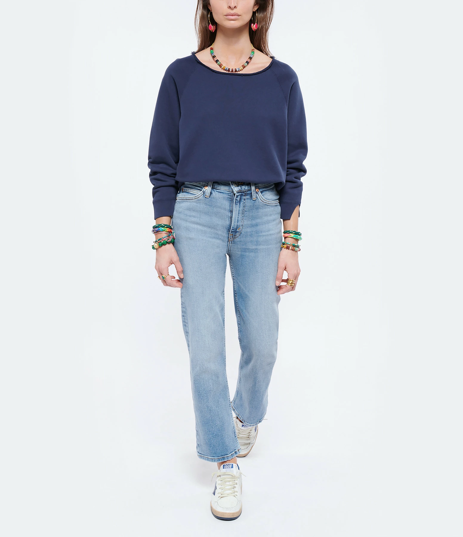 RE/DONE Jean 70s Crop Boot Denim Bleu Délavé 3 RE/DONE Jean 70s Crop Boot Denim Bleu Délavé - Image 3