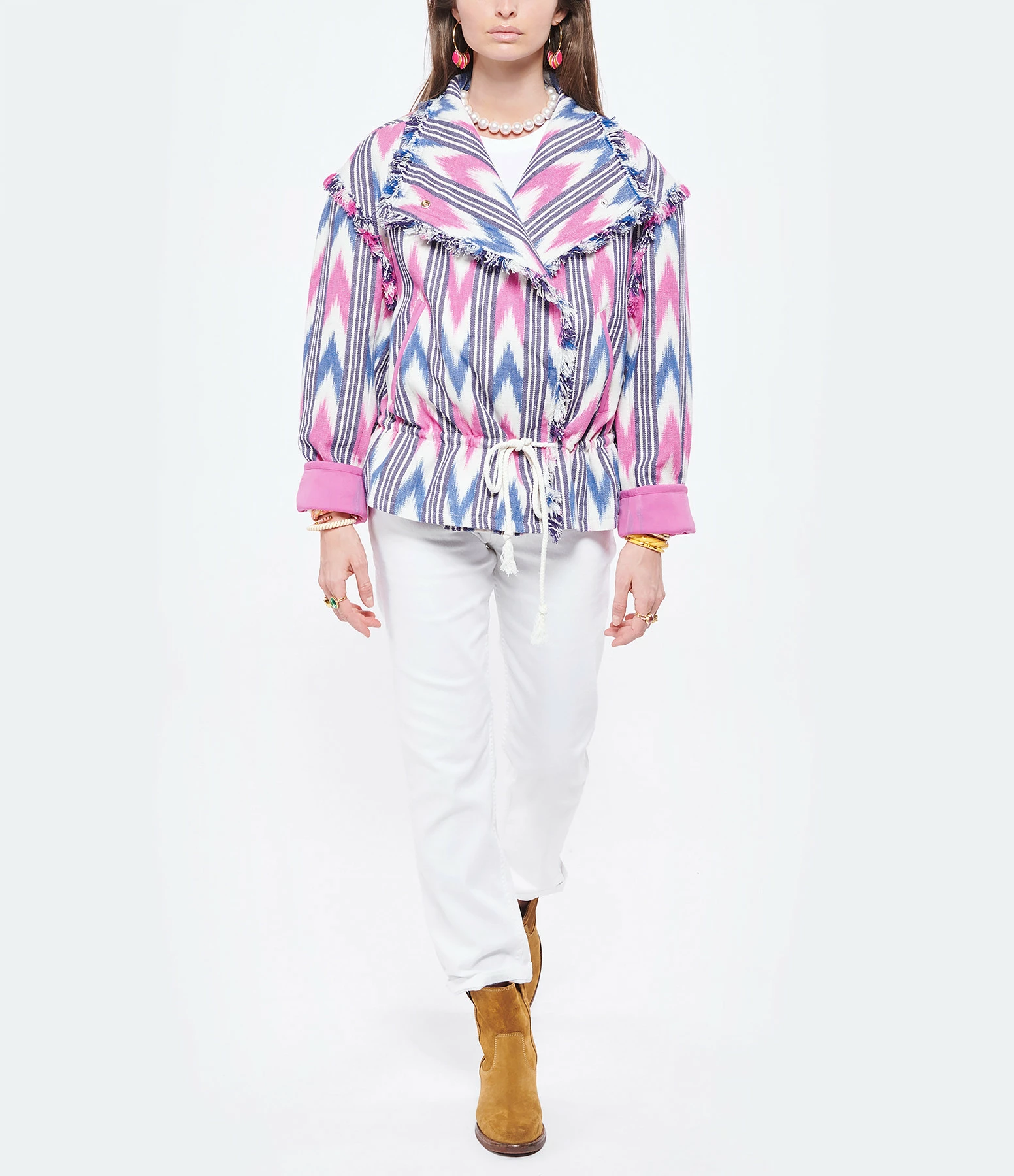 VANESSA BRUNO Jean Timael Coton Denim Blanc 8 VANESSA BRUNO Jean Timael Coton Denim Blanc - Image 8