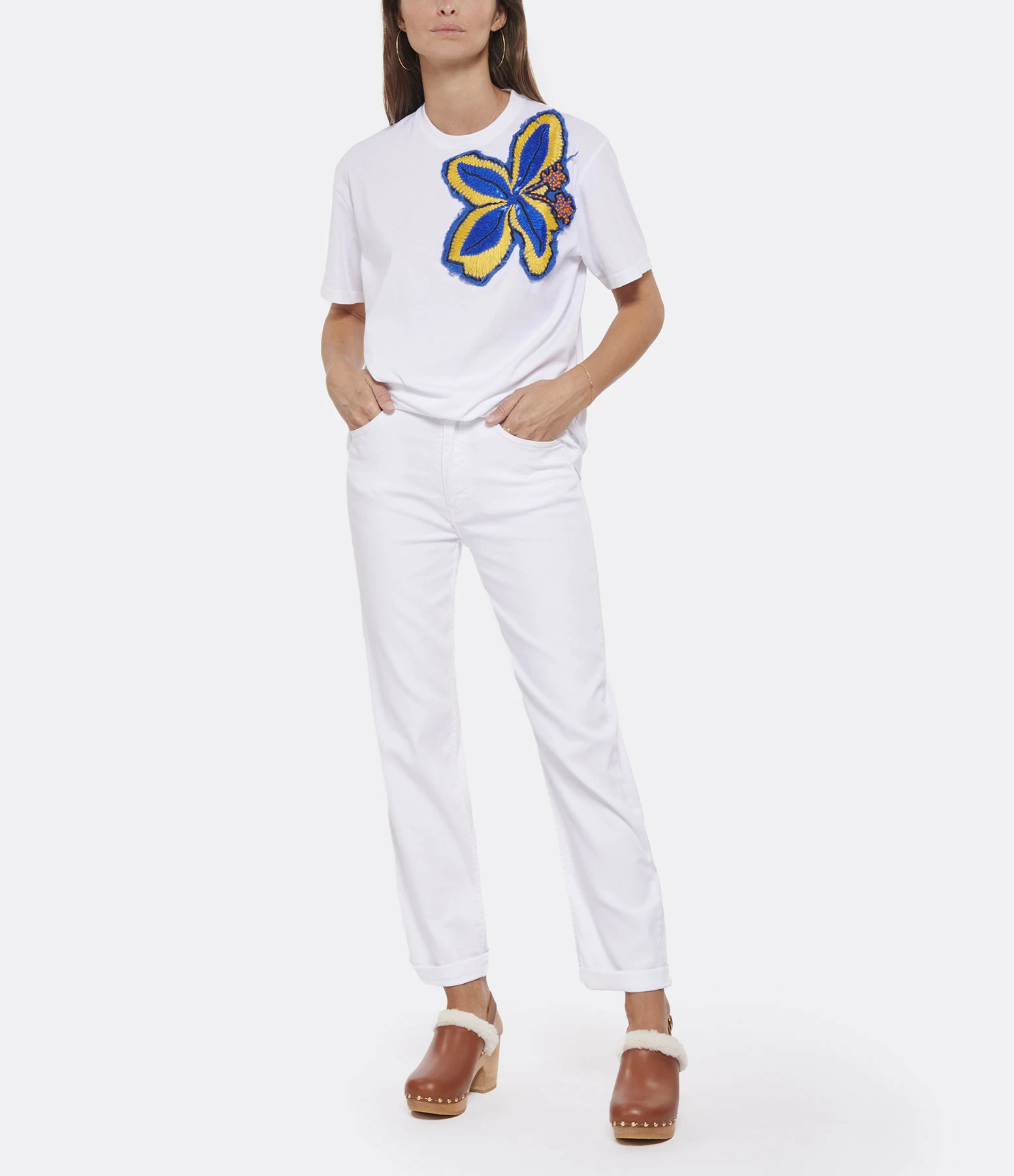 VANESSA BRUNO Jean Timael Coton Denim Blanc 9 VANESSA BRUNO Jean Timael Coton Denim Blanc - Image 9