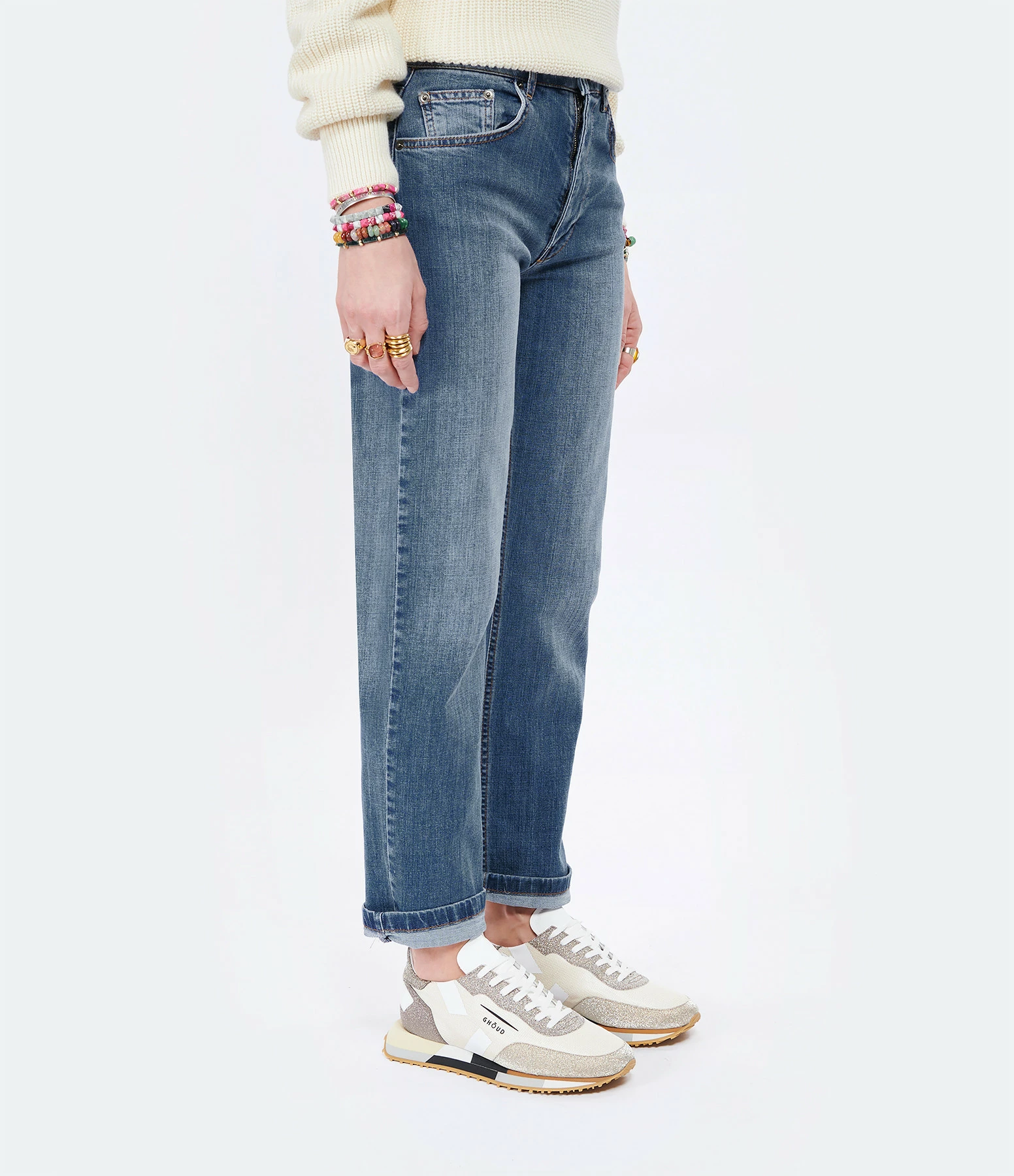 VANESSA BRUNO Jean Timael Denim Indigo Clair 4 VANESSA BRUNO Jean Timael Denim Indigo Clair - Image 4