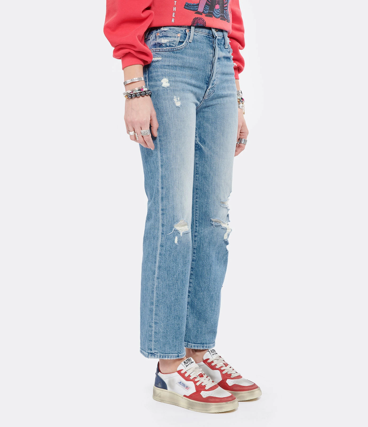 MOTHER Jean The Rambler Ankle Denim Holy Melancholy 4 MOTHER Jean The Rambler Ankle Denim Holy Melancholy - Image 4
