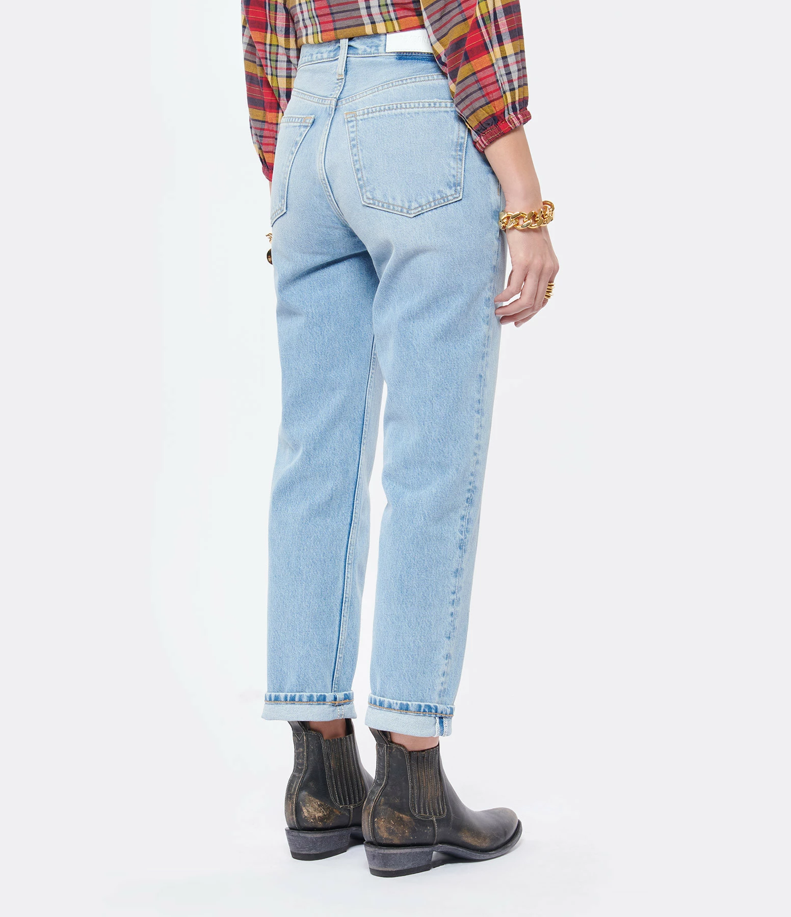 RE/DONE Jean 70s Stove Pipe Denim Worn In Naf 5 RE/DONE Jean 70s Stove Pipe Denim Worn In Naf - Image 5