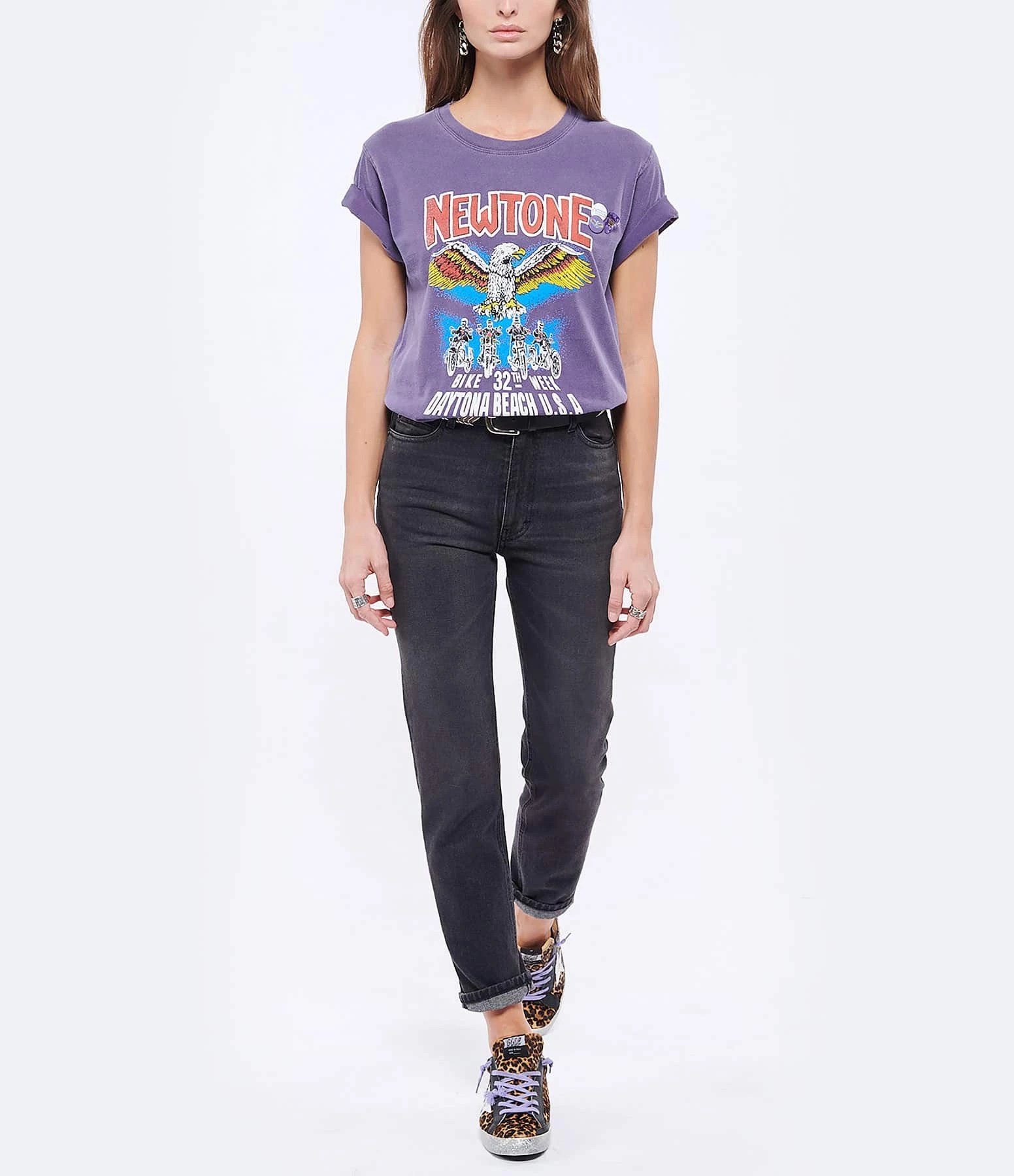 AMI PARIS Jean Droit Denim Noir Délavé 3 AMI PARIS Jean Droit Denim Noir Délavé - Image 3