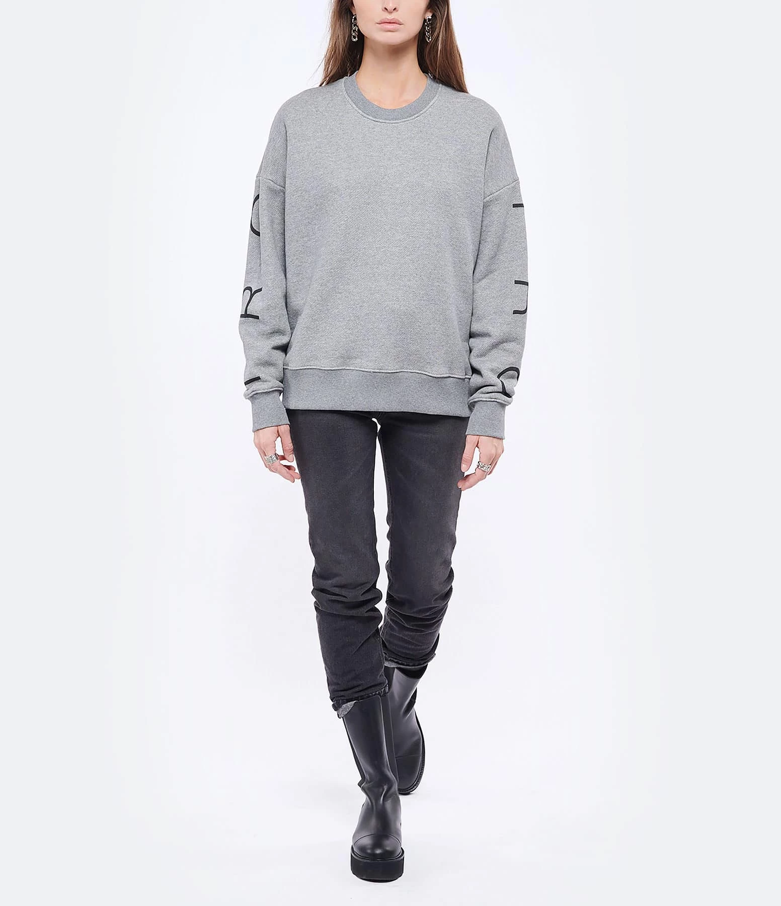 AMI PARIS Jean Droit Denim Noir Délavé 7 AMI PARIS Jean Droit Denim Noir Délavé - Image 7