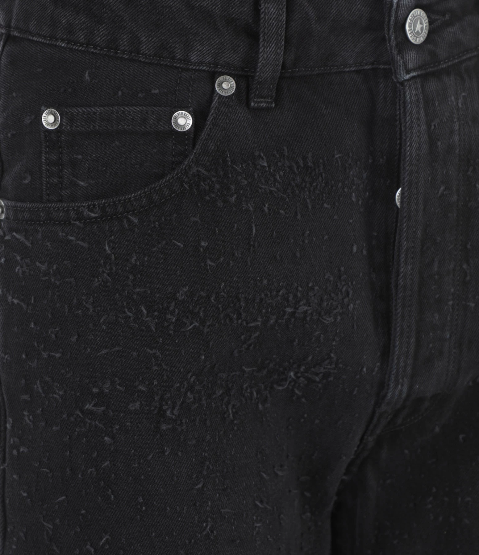 GOLDEN GOOSE Jean Homme Happy Denim Noir 3 GOLDEN GOOSE Jean Homme Happy Denim Noir - Image 3