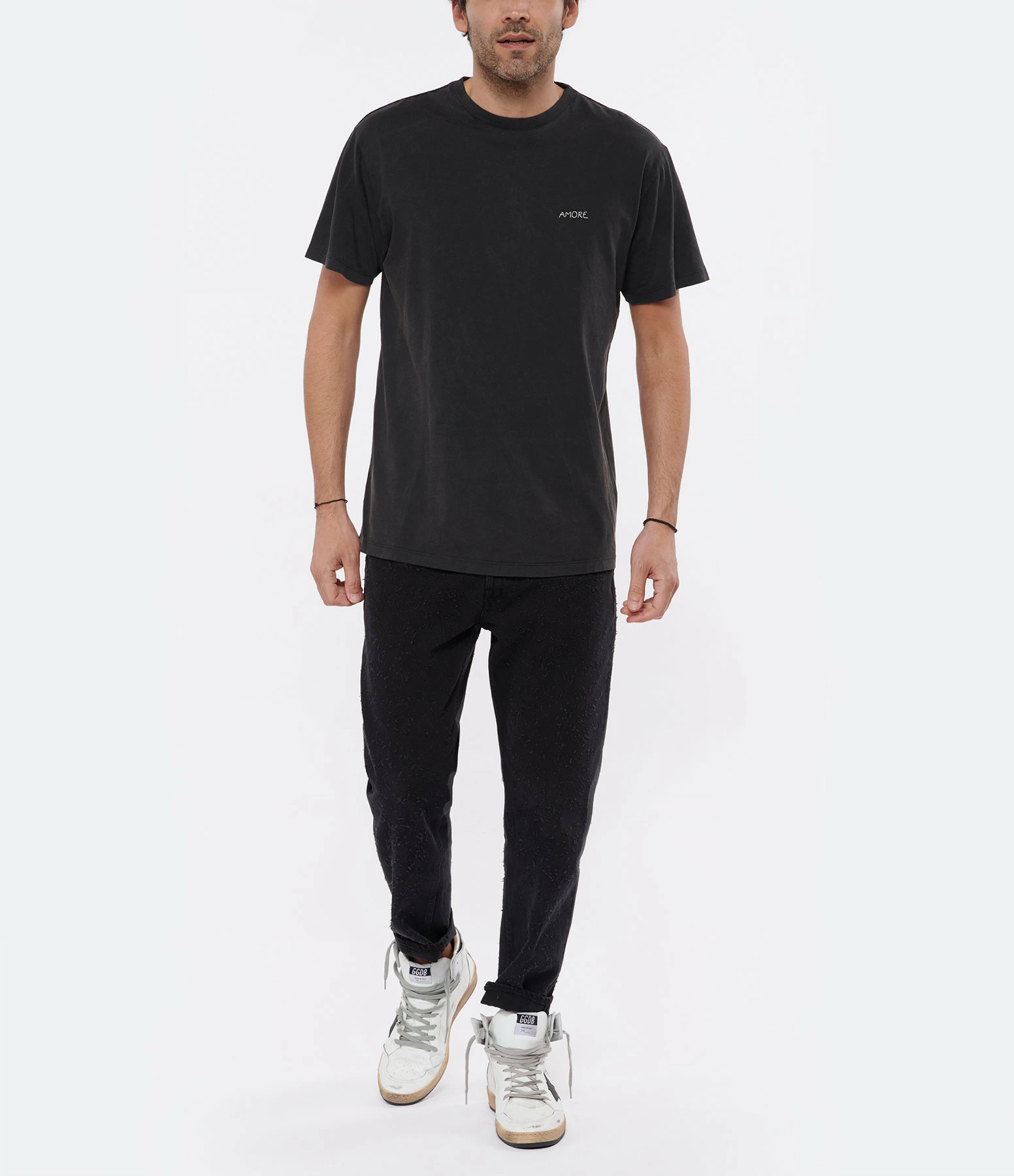 GOLDEN GOOSE Jean Homme Happy Denim Noir 6 GOLDEN GOOSE Jean Homme Happy Denim Noir - Image 6