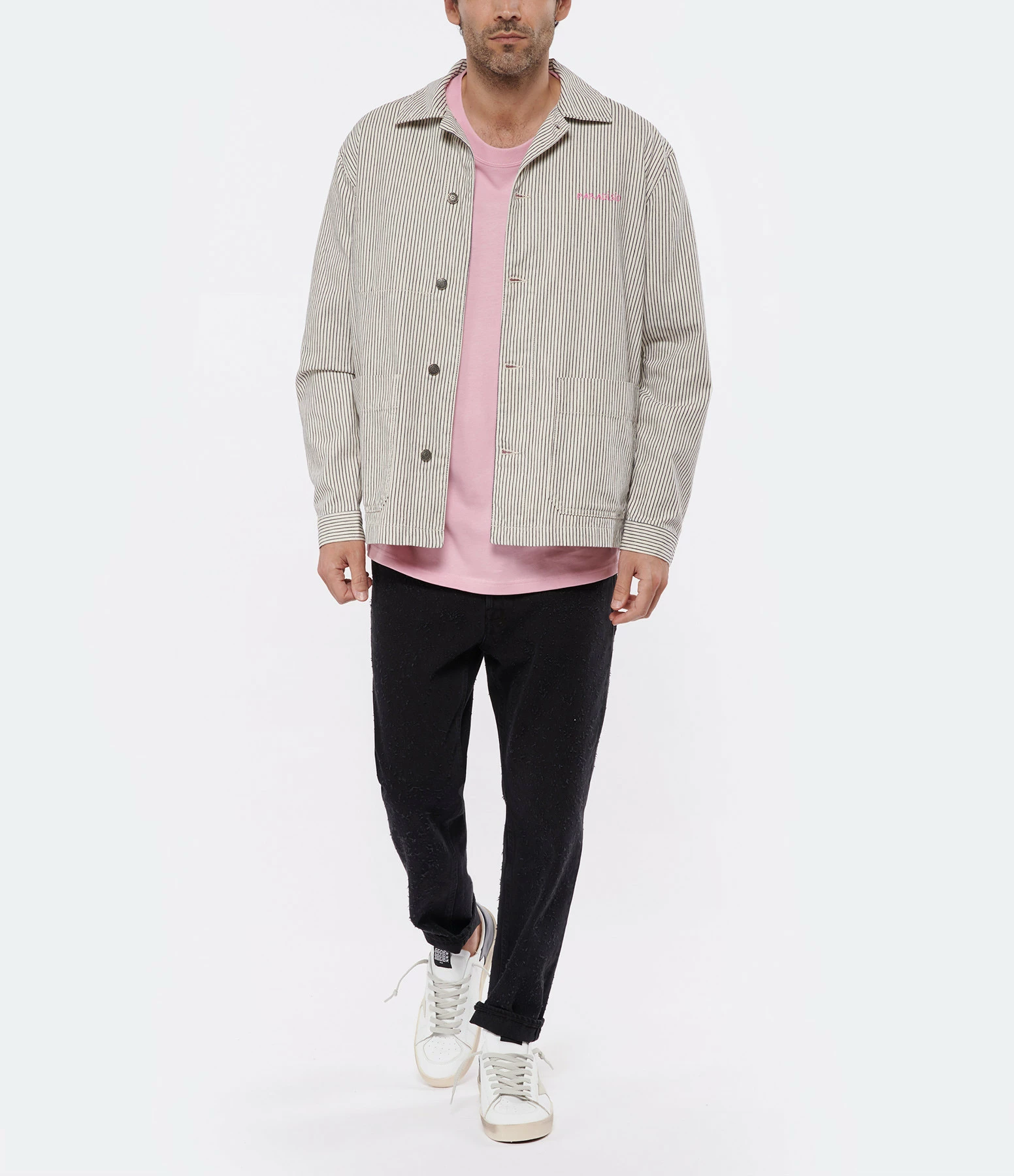 GOLDEN GOOSE Jean Homme Happy Denim Noir 7 GOLDEN GOOSE Jean Homme Happy Denim Noir - Image 7