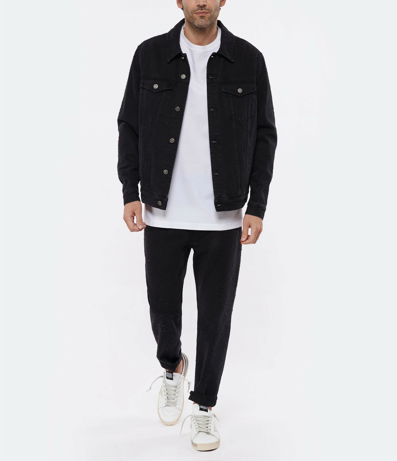 GOLDEN GOOSE Jean Homme Happy Denim Noir 8 GOLDEN GOOSE Jean Homme Happy Denim Noir - Image 8