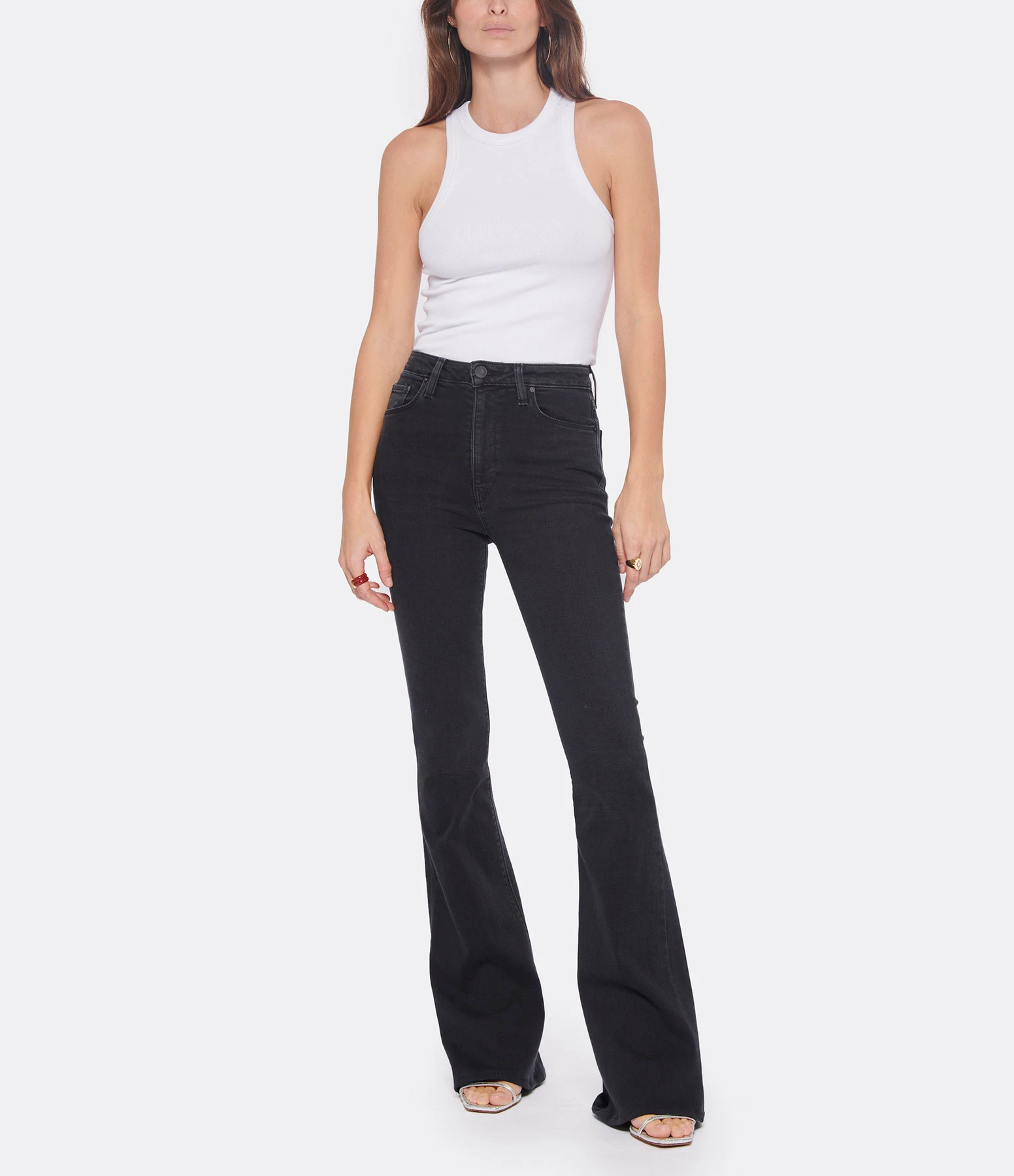 HUDSON JEANS Jean Holly High Rise Flare Denim Noir 3 HUDSON JEANS Jean Holly High Rise Flare Denim Noir - Image 3