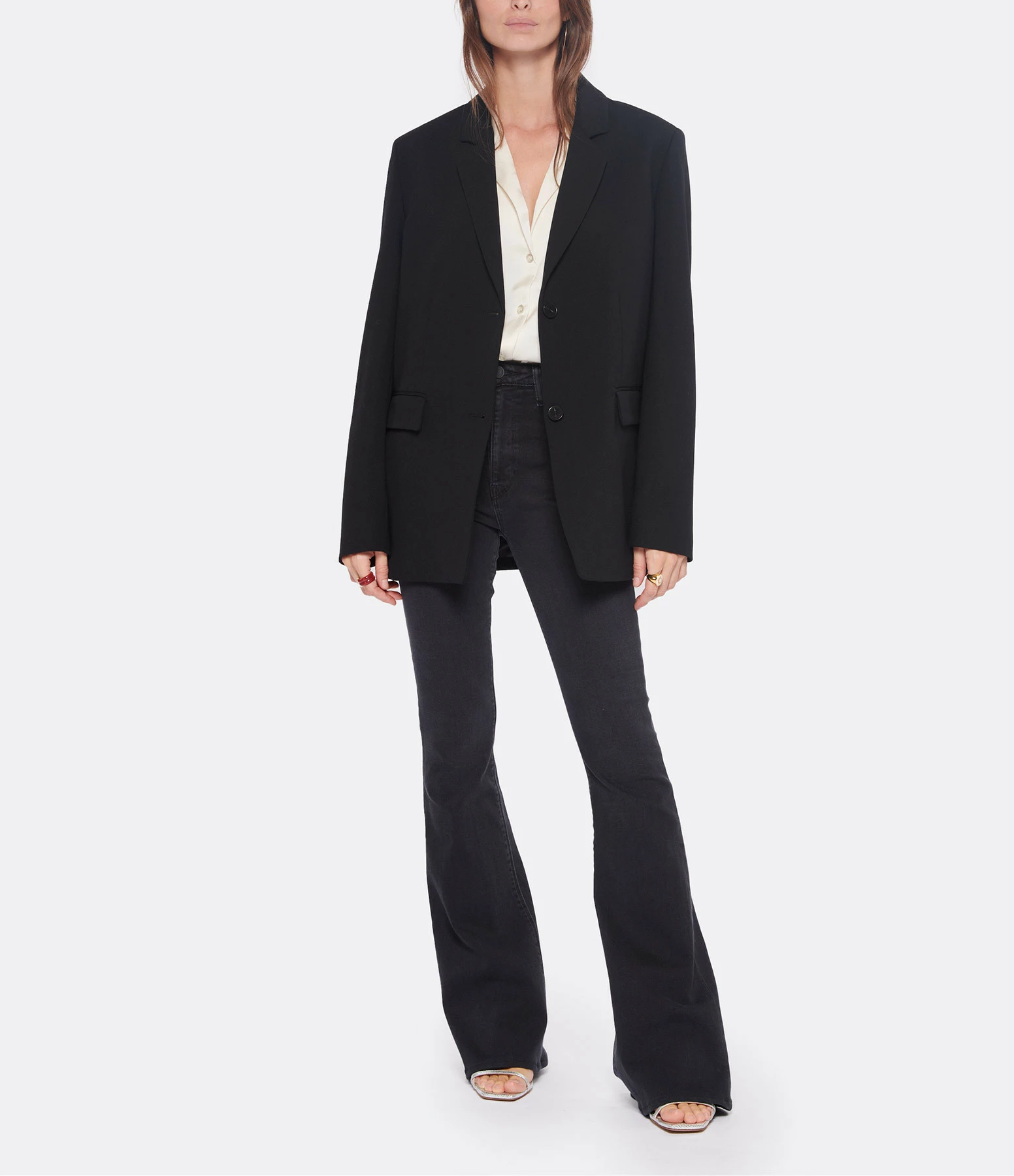 HUDSON JEANS Jean Holly High Rise Flare Denim Noir 8 HUDSON JEANS Jean Holly High Rise Flare Denim Noir - Image 8