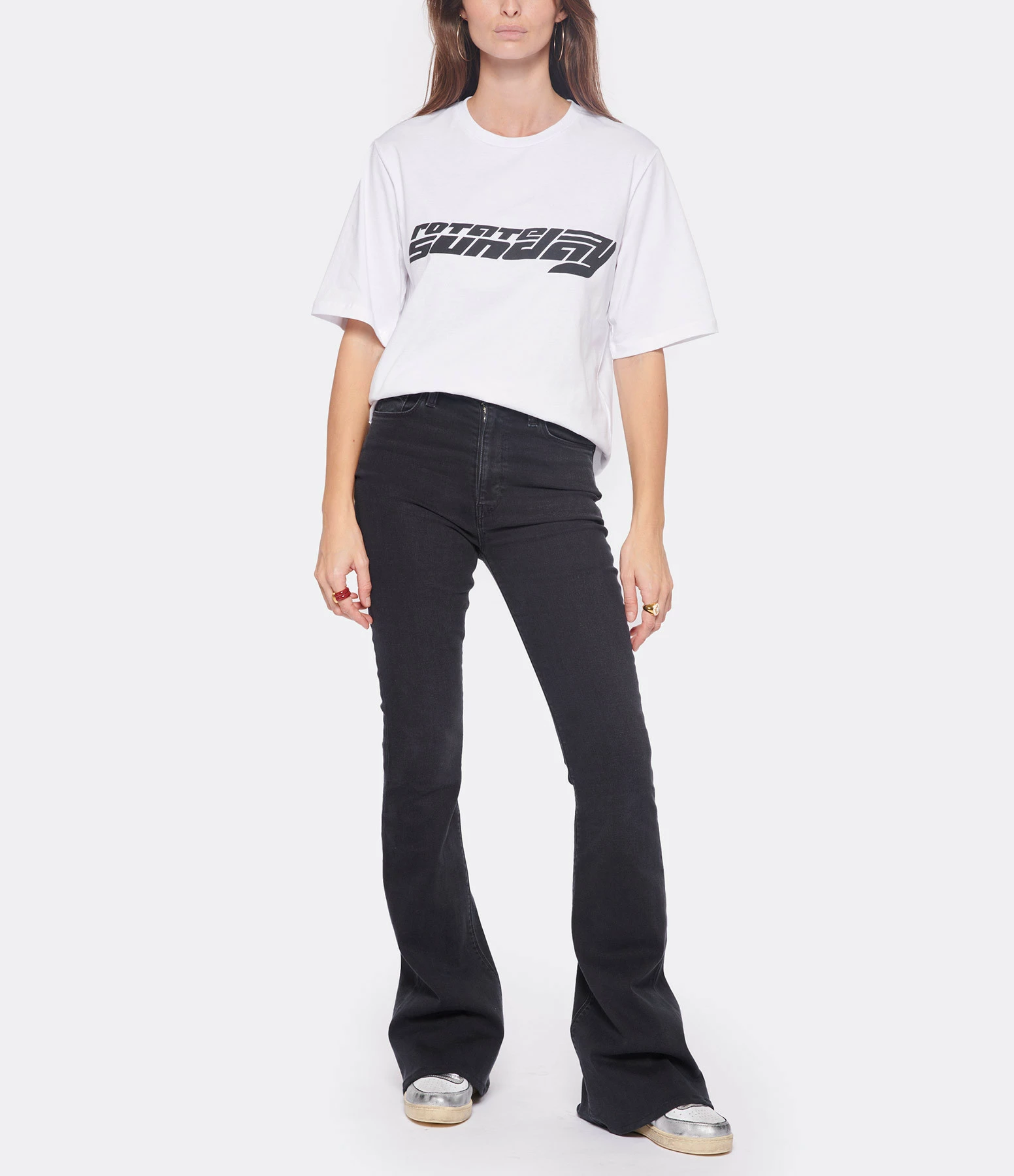 HUDSON JEANS Jean Holly High Rise Flare Denim Noir 9 HUDSON JEANS Jean Holly High Rise Flare Denim Noir - Image 9