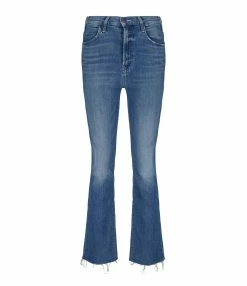 MOTHER Jean The Hustler Ankle Fray Denim Sorry I'm Staring