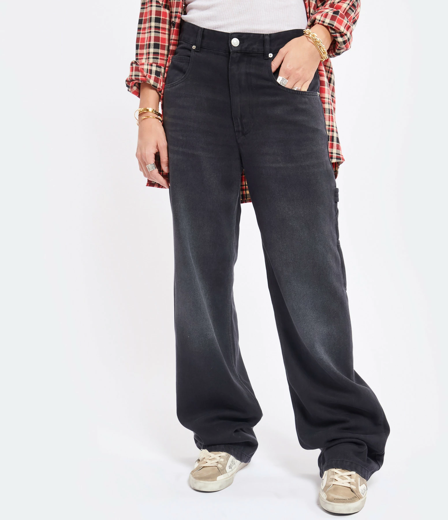 ISABEL MARANT Jean Paryama Noir Délavé 3 ISABEL MARANT Jean Paryama Noir Délavé - Image 3