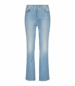 MOTHER Jean The Tripper Ankle Fray Coton Island Time