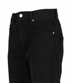 Alternative view of ISABEL MARANT ÉTOILE Jean Belvira Coton Noir Délavé
