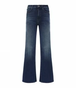 MOTHER Jean The Hustler Roller Heel Denim High Fidelity