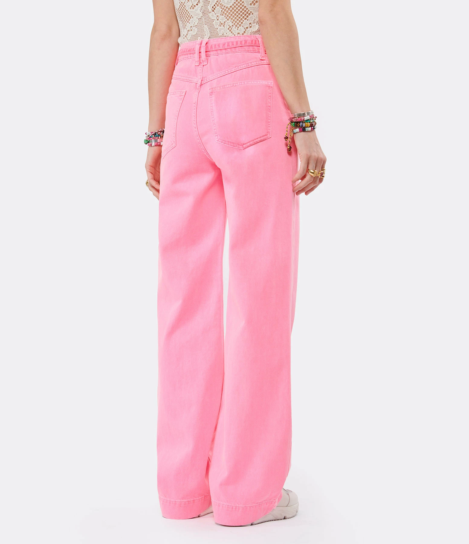 ESSENTIEL ANTWERP Jean Birdie Denim Rose Framboise 5 ESSENTIEL ANTWERP Jean Birdie Denim Rose Framboise - Image 5