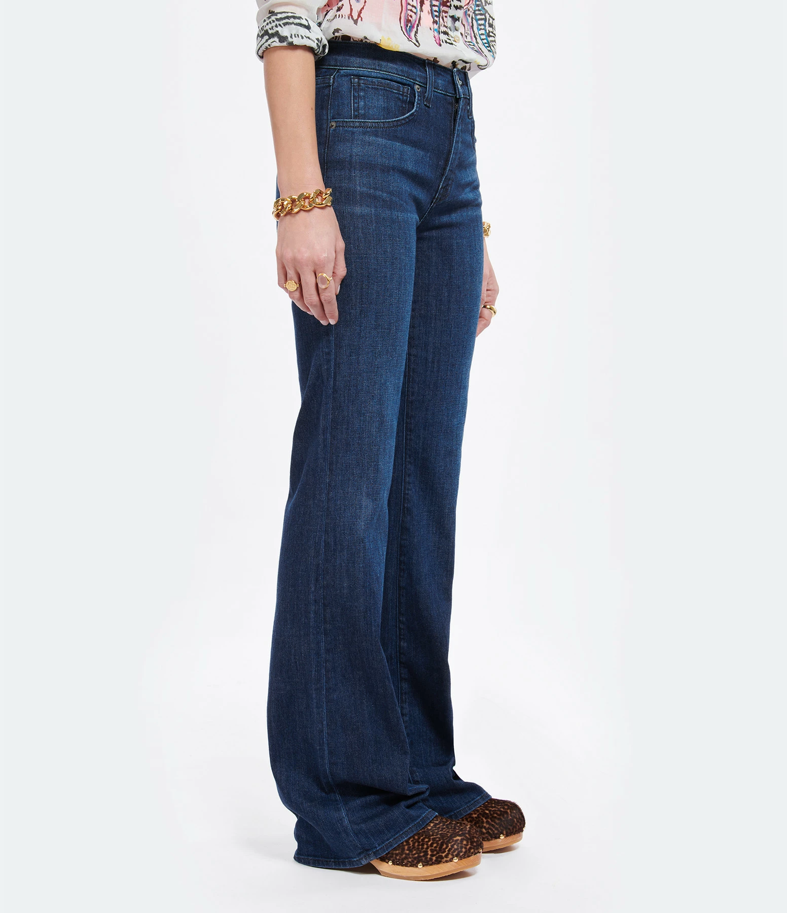 NILI LOTAN Jean Celia Denim Bleu Foncé 4 NILI LOTAN Jean Celia Denim Bleu Foncé - Image 4