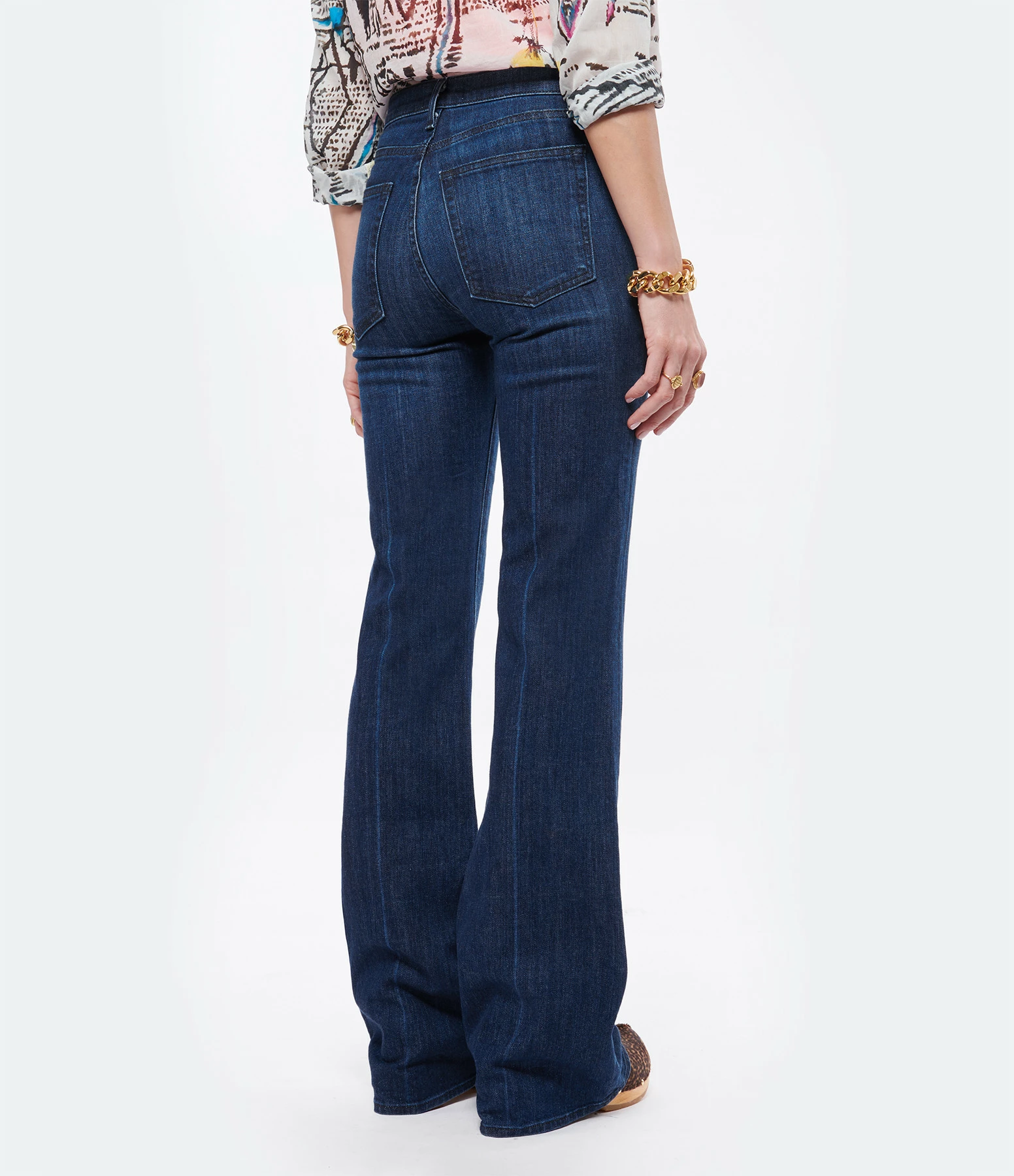 NILI LOTAN Jean Celia Denim Bleu Foncé 5 NILI LOTAN Jean Celia Denim Bleu Foncé - Image 5