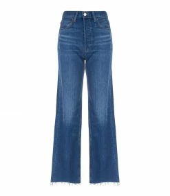 RE/DONE Jean 70s Ultra High Rise Wide Leg Broken Blue