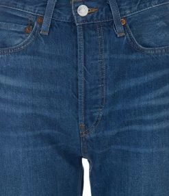 Alternative view of RE/DONE Jean 70s Ultra High Rise Wide Leg Broken Blue
