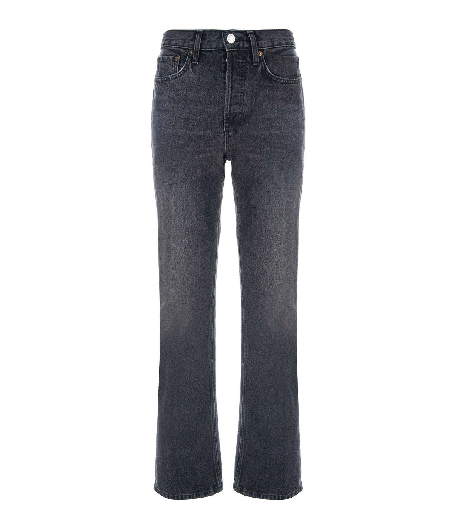 RE/DONE Jean 70s Bootcut Denim Broken In Black 1 RE/DONE Jean 70s Bootcut Denim Broken In Black