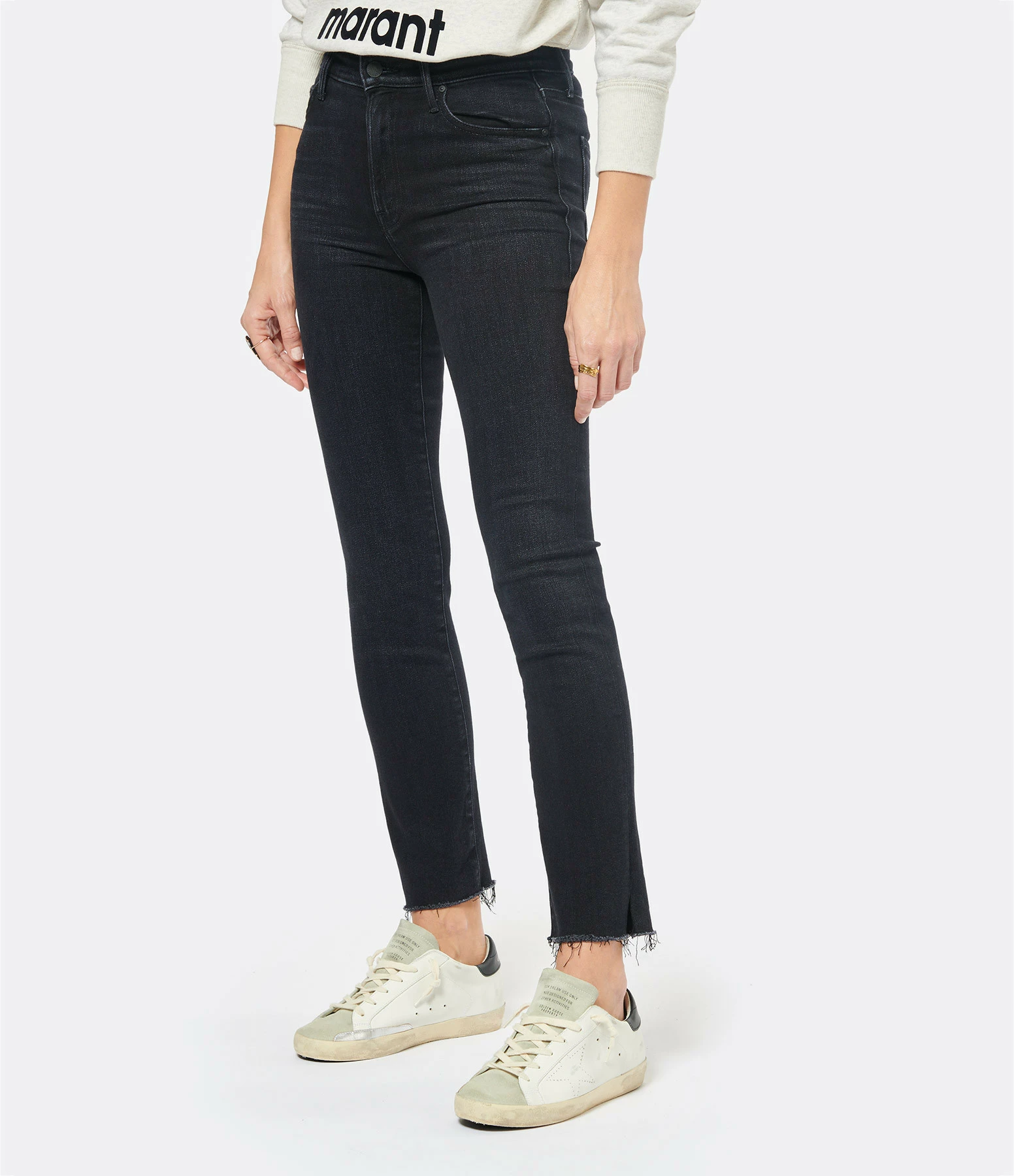 MOTHER Jean The Rascal Ankle Snippet Denim Encounters At Night 4 MOTHER Jean The Rascal Ankle Snippet Denim Encounters At Night - Image 4